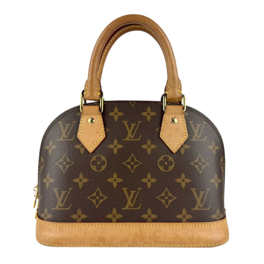 Louis Vuitton LOUIS VUITTON Handbag Shoulder Bag Monogram Alma BB Canvas Brown Gold Women's M46990 (1 of 12)