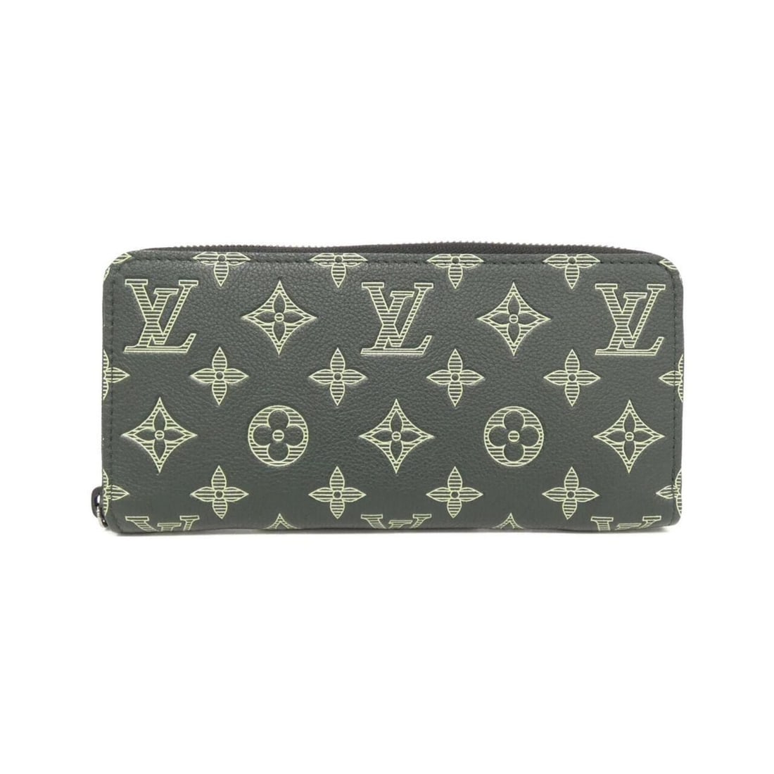 Louis Vuitton Monogram Shadow Zippy Wallet Horizontal M27178: --- Catalog ---Category: SizeSize (HxWxD): 10cm x 20cm x 2.5cm / 3.93'' x 7.87'' x 0.98''Category: DesignType: Long wallet (bi-fold)Color: VertGender: MenMaterial: Leather Leather/Fur Type: Calf