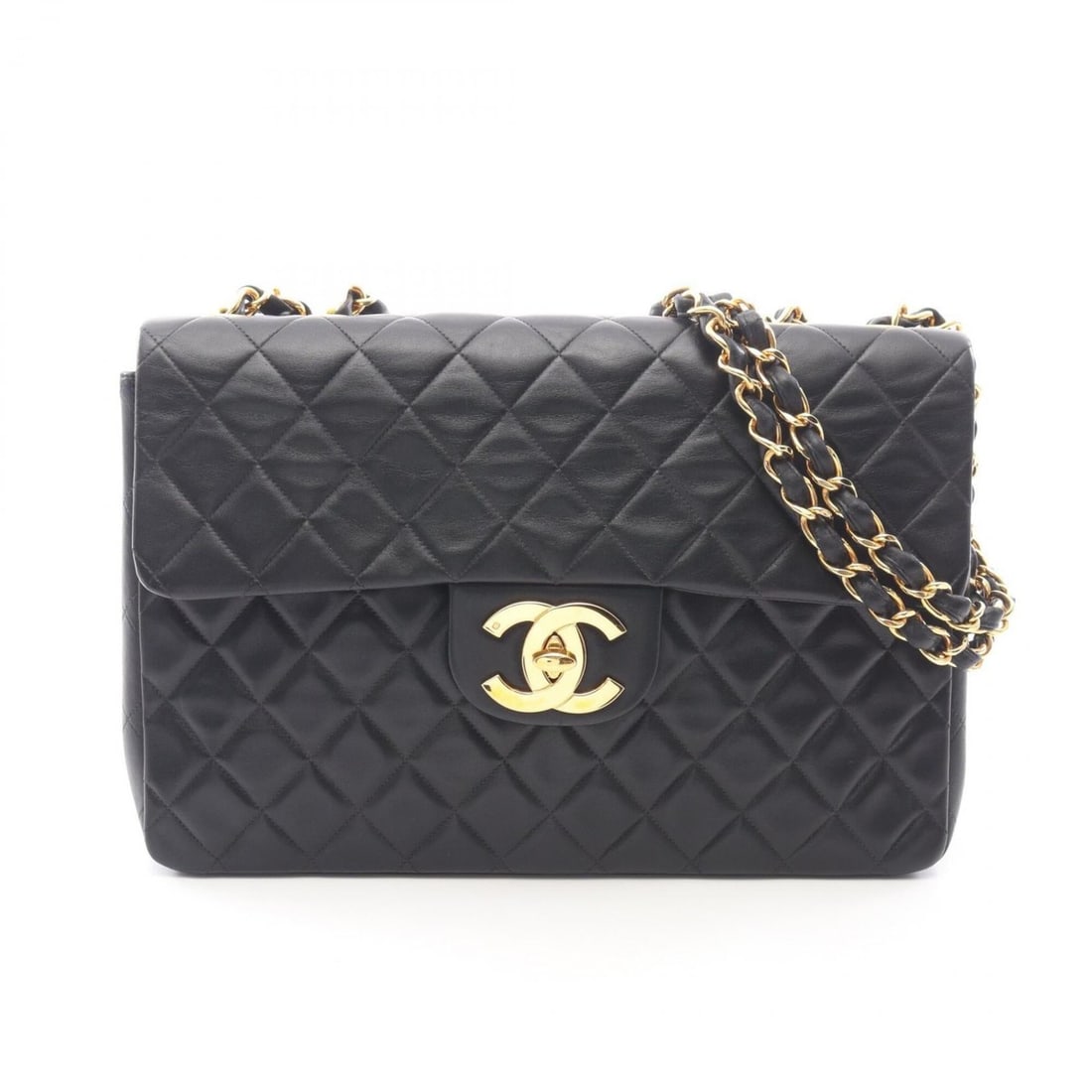 Chanel CHANEL Large Matelassé 34 Shoulder Bag Handbag Lambskin (Sheepskin Leather) Women's Black: --- Catalog ---Category: SizeSize (HxWxD): 22cm x 34cm x 10cm / 8.66'' x 13.38'' x 3.93''Category: DesignType: Handbag, Shoulder bagColor: BlackGender: WomenMaterial: Leather Leather/Fur Type: Lambski