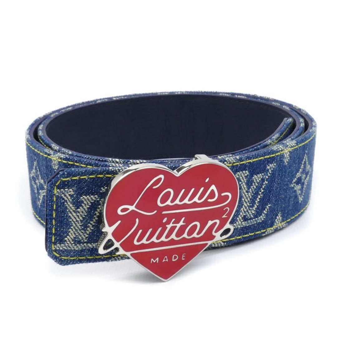 LOUIS VUITTON x Nigo Ceinture LV Heart Belt Blue M0465 Men's & Women's (1 of 13)