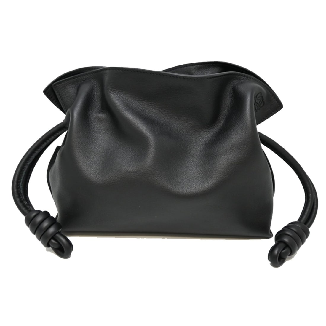 Loewe Flamenco Clutch Mini Bag Women's Shoulder A411FC2x37 Leather Black (1 of 18)