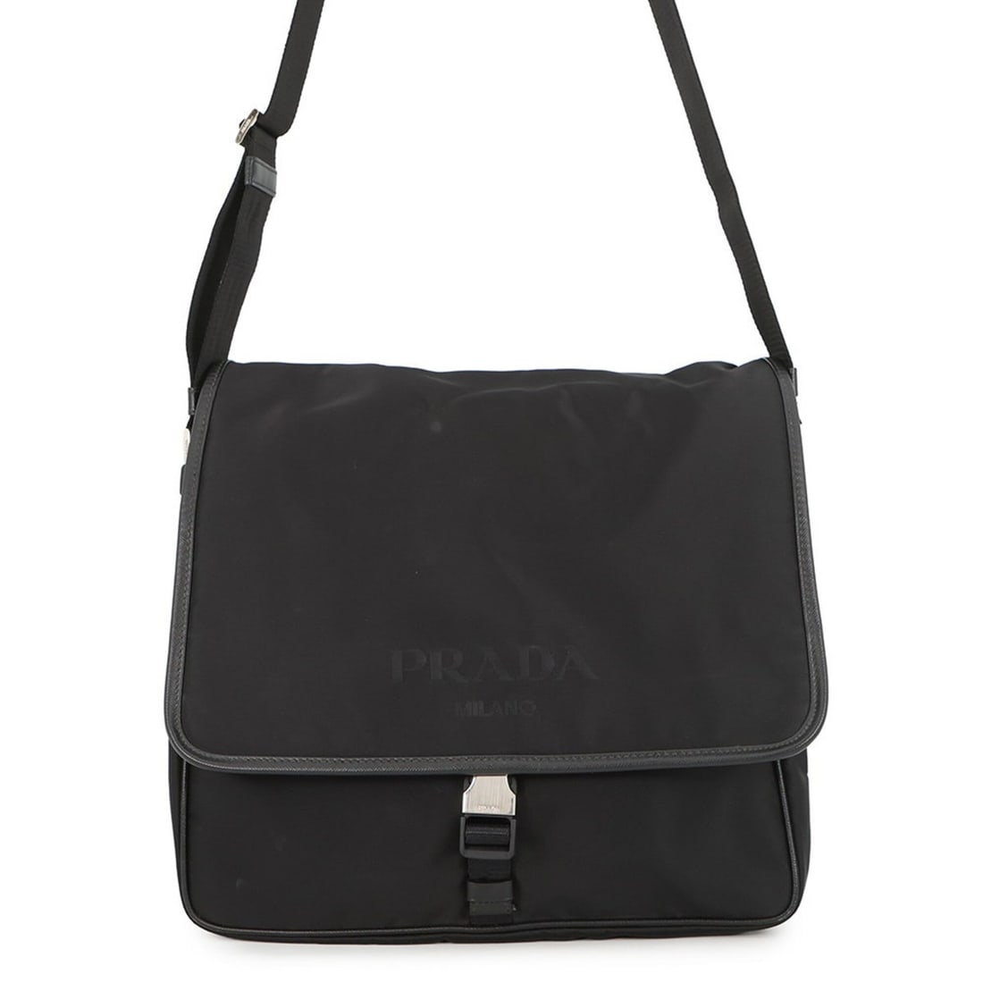 Prada Shoulder Bag Handbag Nylon 2VD166 PRADA Black (1 of 19)