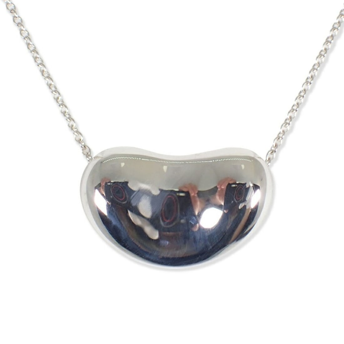TIFFANY & Co. 925 Bean Pendant Necklace: --- Catalog ---Category: SizePendant Size: 12mm x 19.2mm / 0.47'' x 0.75''Neck Circumference: 42 cm / 16.53''Category: DesignGender: WomenMaterial: Sterling silver 925Necklace Type: Pendant