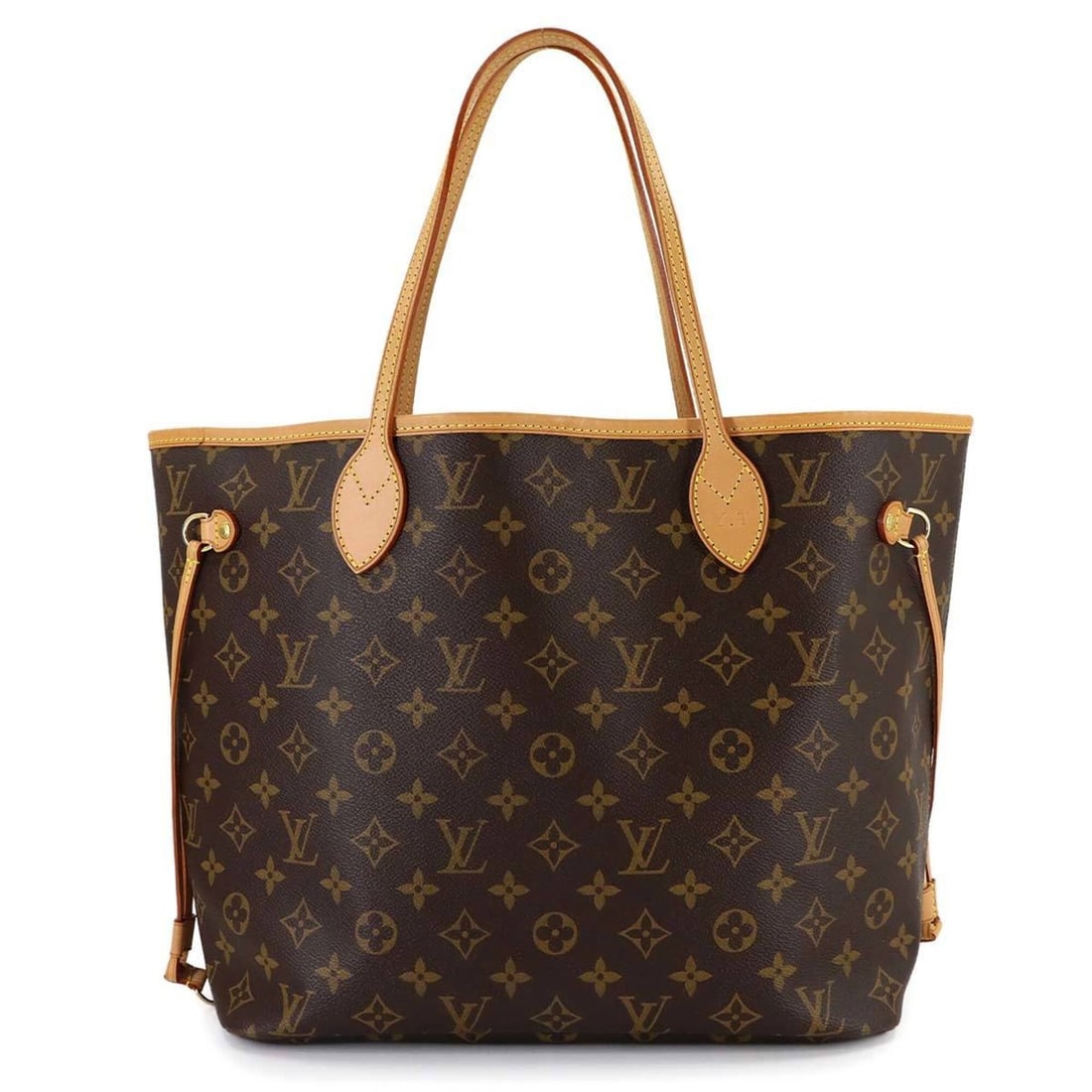 Louis Vuitton Monogram Neverfull MM Tote Handbag, Brown/Beige, M40156 (1 of 10)