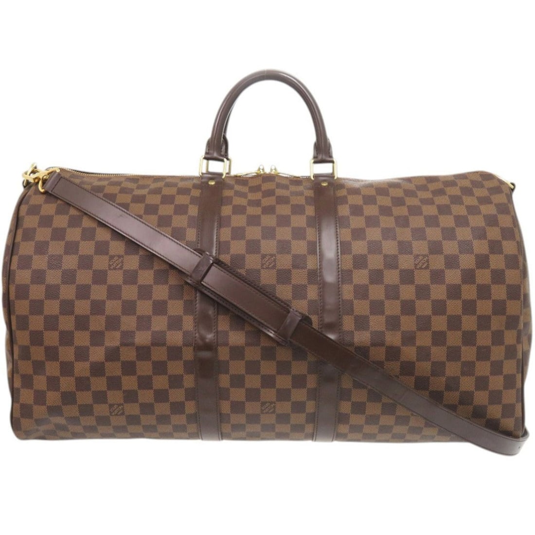 Louis Vuitton Keepall Bandoulière 55 Damier N41414 Boston Bag LV 1222 LOUIS VUITTON: --- Catalog ---Category: SizeSize (HxWxD): 29cm x 55cm x 24cm / 11.41'' x 21.65'' x 9.44''Strap Length: 100cm - 118cm / 39.36'' - 46.45''Handle Length: 28cm / 11.02''Category: DesignType: Boston bagCo