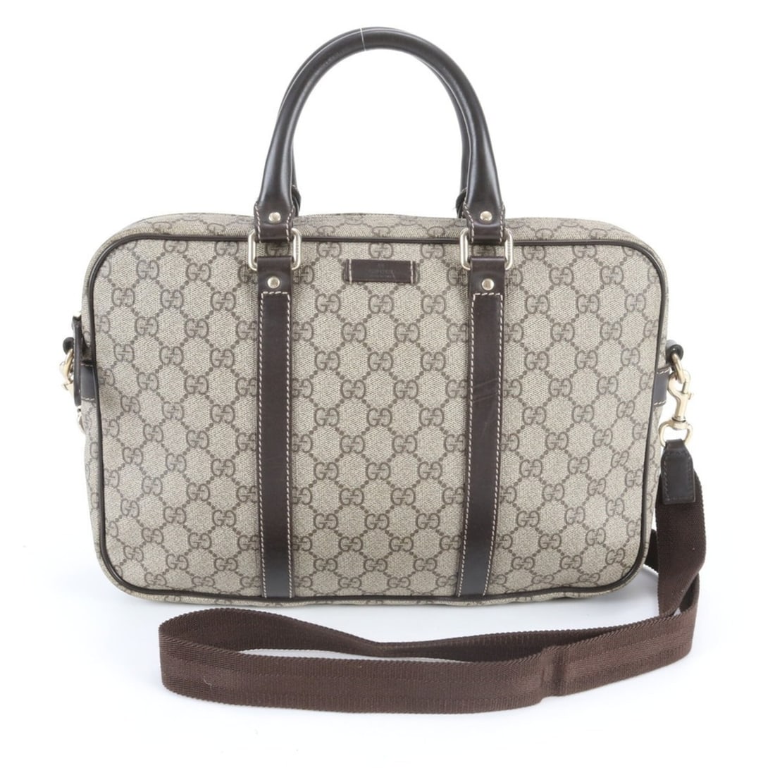 Gucci GG Supreme 322287 Leather 2-Way Business Handbag, Crossbody Shoulder Bag, Messenger Bag for (1 of 9)