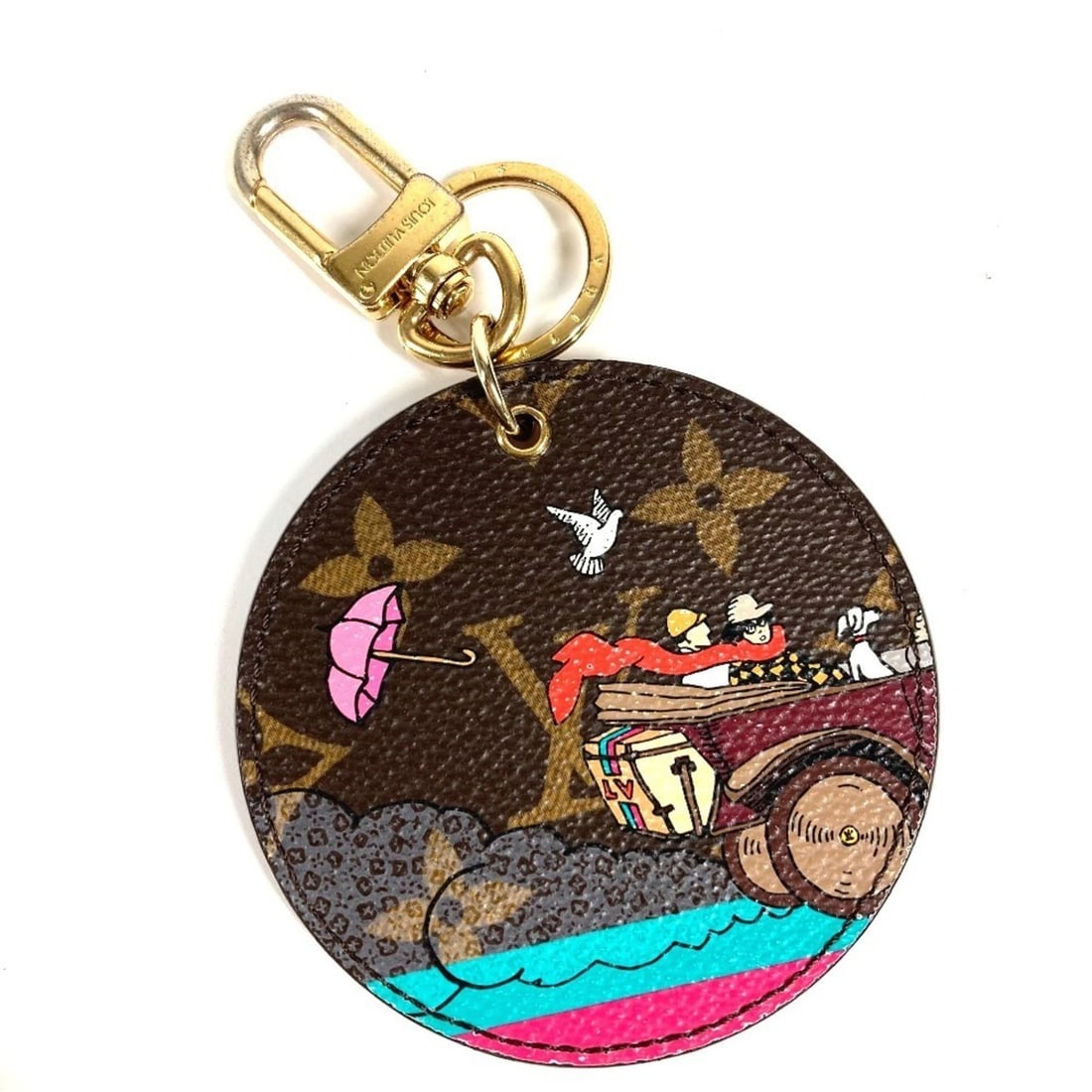 LOUIS VUITTON M65138 Monogram Illustré Travel Bag Accessory Charm Keychain Canvas Men's Women's (1 of 19)
