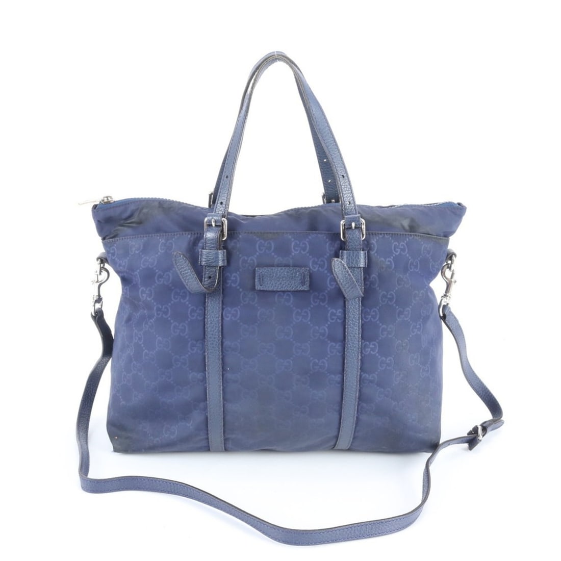 Gucci GG Nylon 387067 Leather 2-Way Tote Bag, Handbag, Crossbody Shoulder Brand Name, Women's (1 of 11)