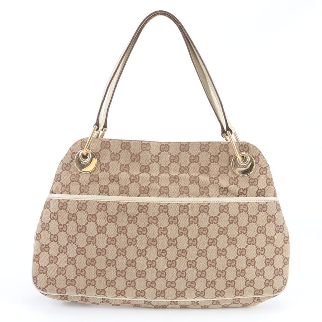 Gucci GG Canvas 121023 Leather Tote Bag, Handbag, Shoulder Genuine Leather, Brand, Women's (1 of 18)
