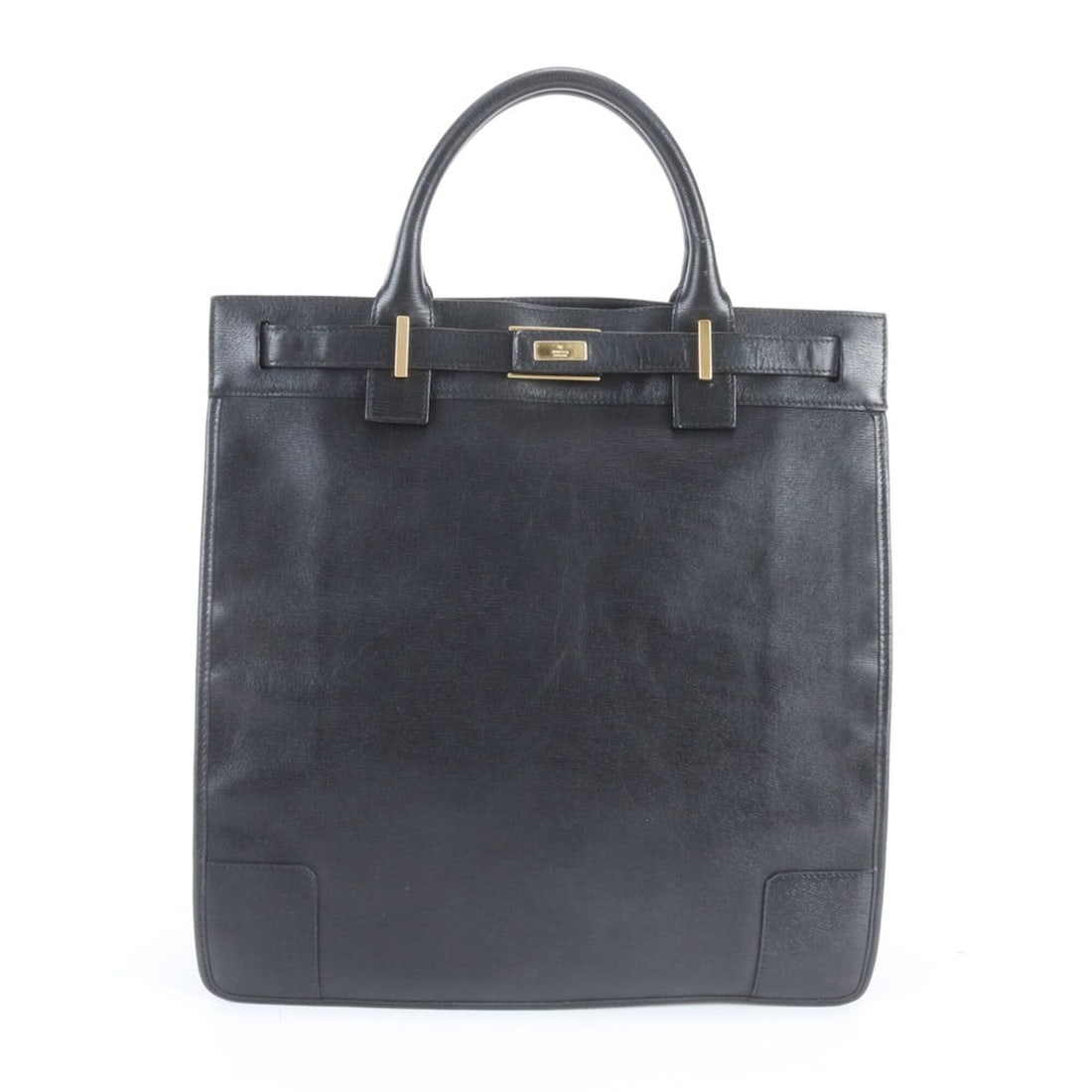 Gucci 002 1091 Leather Business Handbag Briefcase Tote Bag - Black Men's (1 of 19)