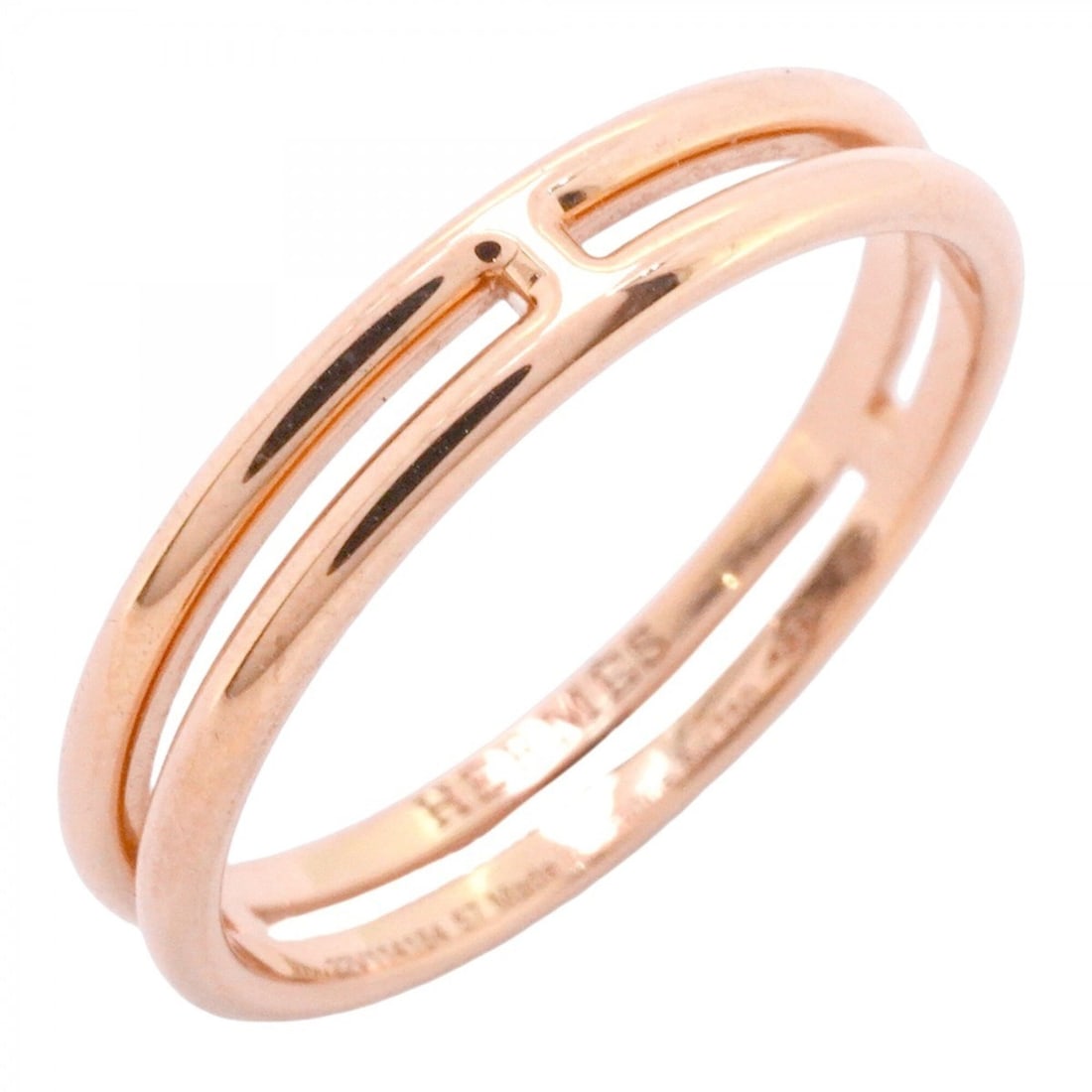 Hermes Ariane Ring, 18K Pink Gold, Size 57, Men's, P2475181 (1 of 20)