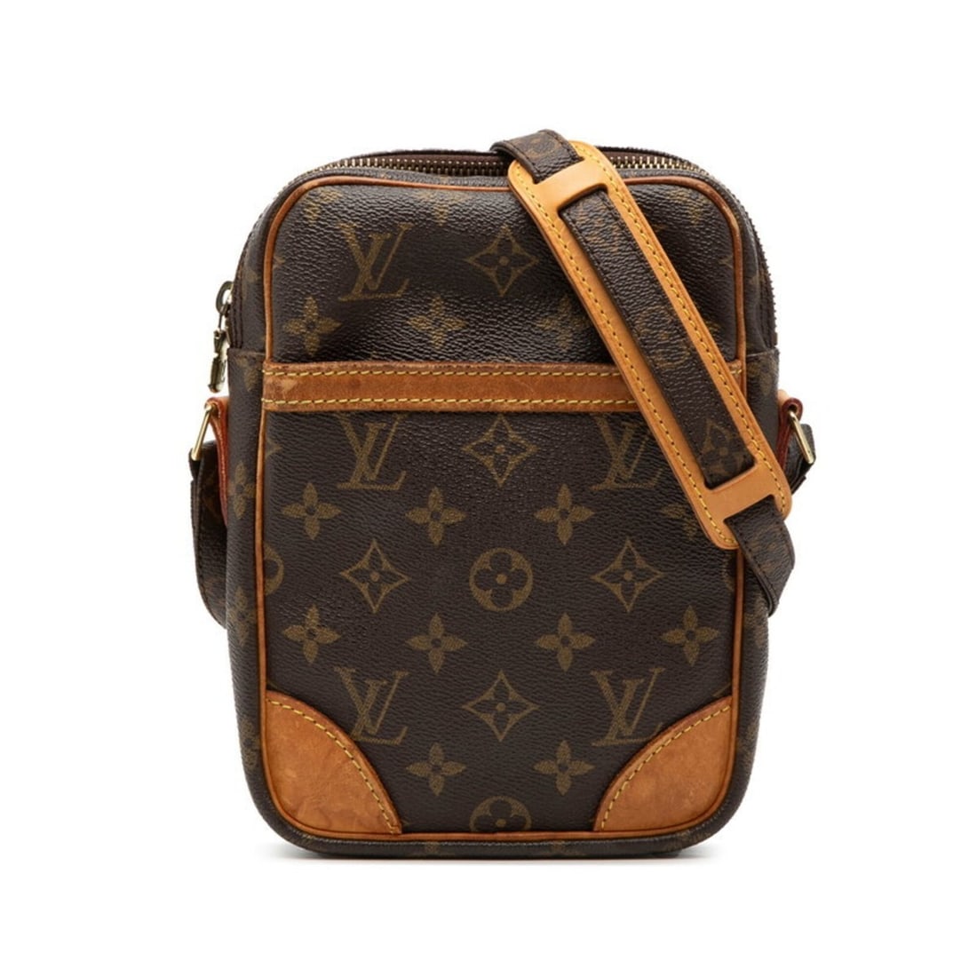 Louis Vuitton Monogram Danube Crossbody Shoulder Bag M45266 Brown Leather Women's LOUIS VUITTON (1 of 11)