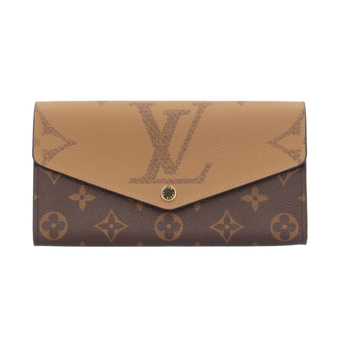 Louis Vuitton Portefeuille Sarah Monogram Giant Reverse Long Wallet, Canvas M80726, Men's and (1 of 16)