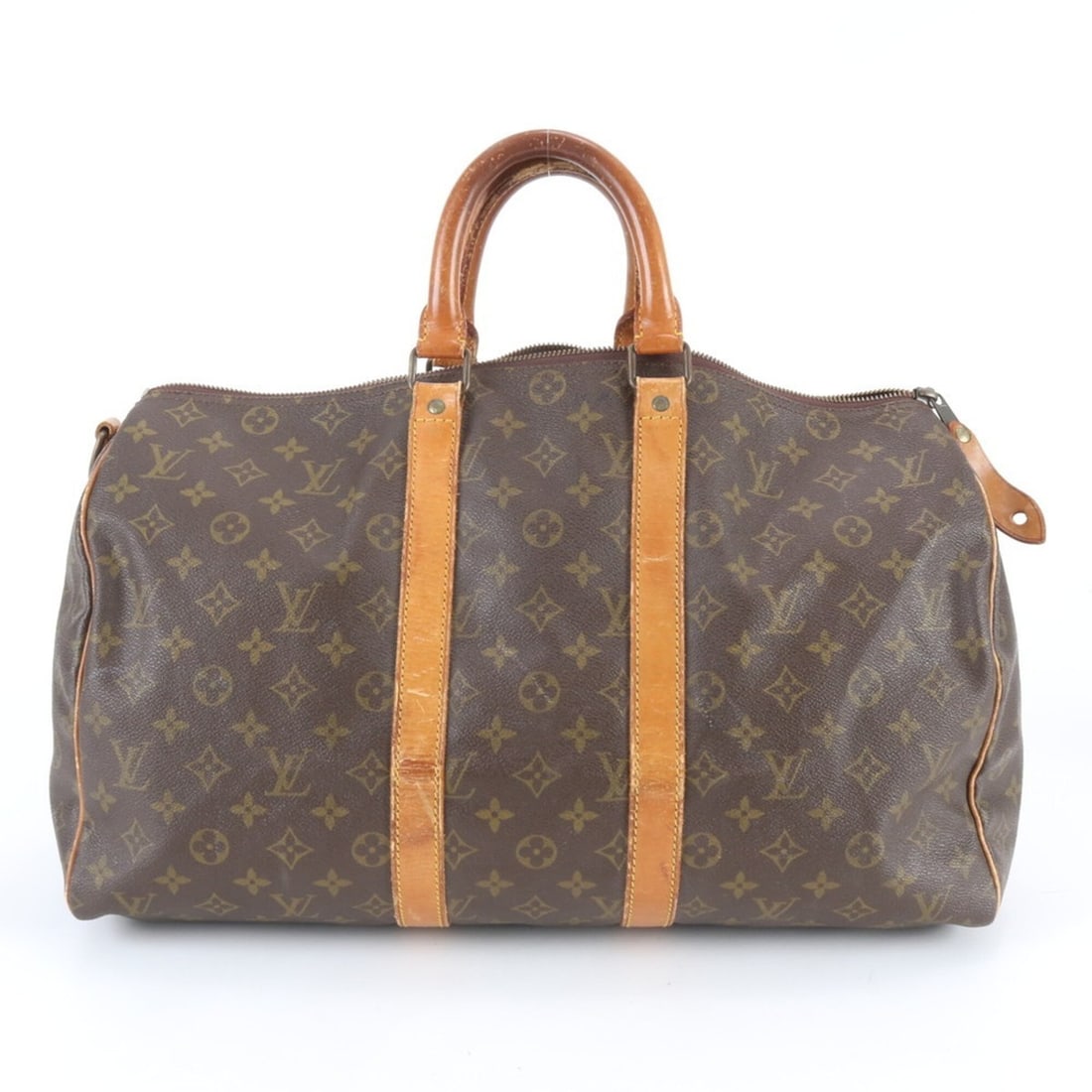 Louis Vuitton Monogram Keepall Bandoulière 45 M41418 Leather Boston Handbag for Business Trips and (1 of 13)