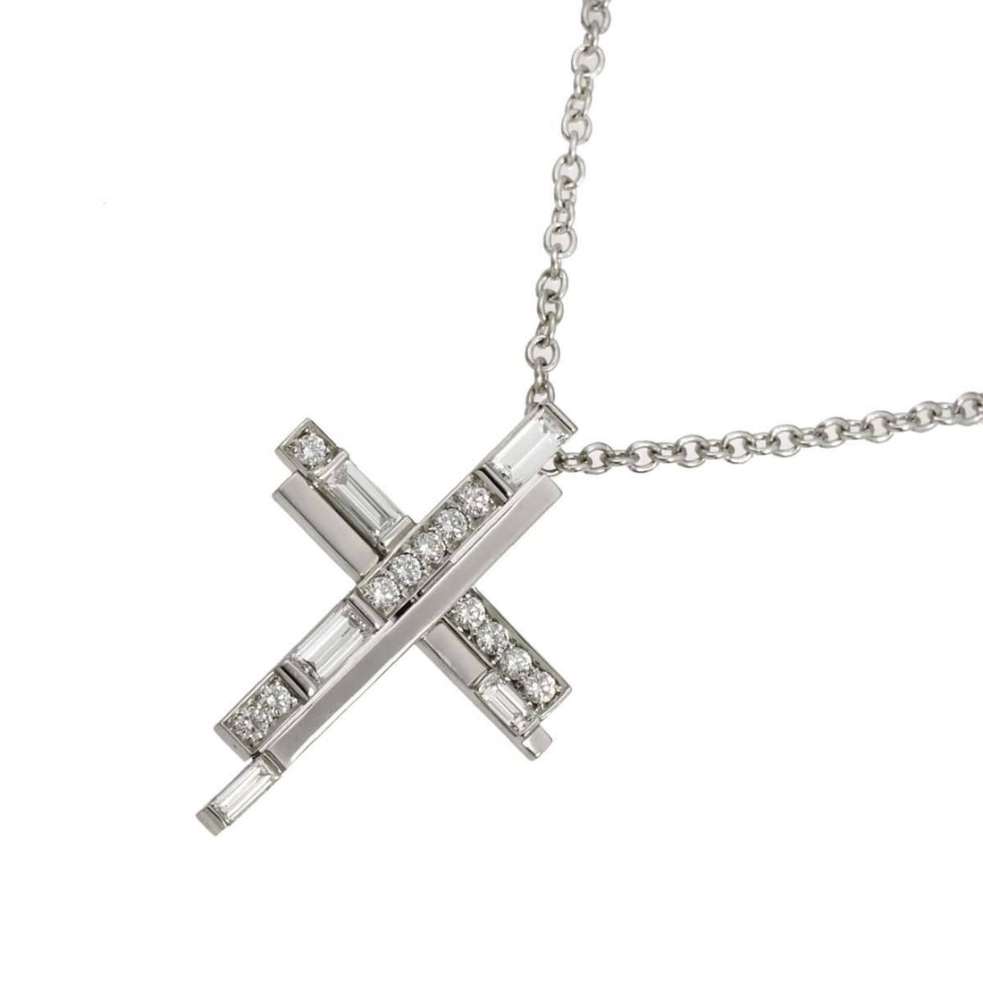 Harry Winston Traffic Cross Diamond Necklace, 52cm, Platinum (Pt): --- Catalog ---Category: SizeWeight: 10.7g / 0.37oz.Pendant Size: 28.4mm x 20.3mm / 1.11'' x 0.79''Neck Circumference: 52 cm / 20.47''Category: DesignMetal: PlatinumStone: DiamondGender: WomenMetal Pu