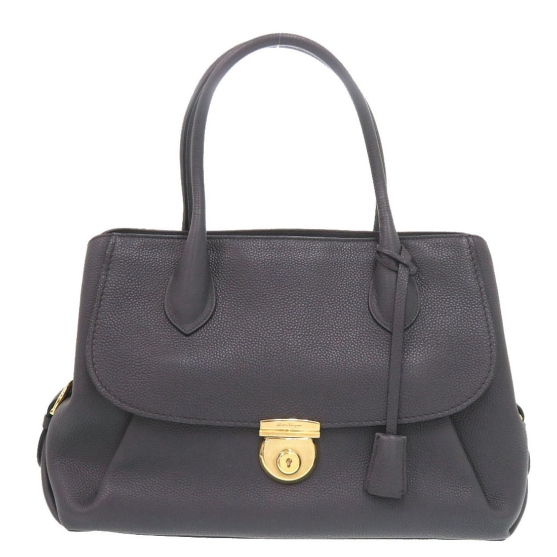 Salvatore Ferragamo Leather Grey Tote Bag 0194: --- Catalog ---Category: SizeSize (HxWxD): 25cm x 38cm x 12cm / 9.84'' x 14.96'' x 4.72''Handle Length: 44cm / 17.32''Category: DesignType: Tote bagColor: GrayGender: WomenClosure: ZipperMaterial: Lea