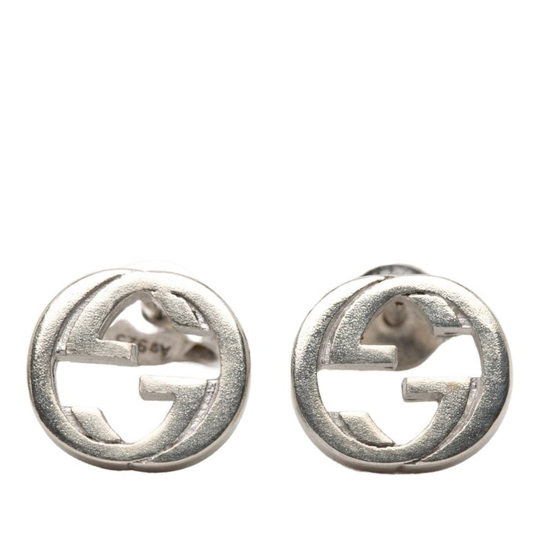 Gucci Interlocking G Stud Earrings, SV925 Silver, Women's GUCCI: --- Catalog ---Category: SizeSize (HxWxD): 9.00mm x 10.00mm x 9.00mm / 0.35'' x 0.39'' x 0.35''Category: DesignType: Stud earringsColor: SilverGender: WomenMaterial: Silver 925Category: GeneralBrand: