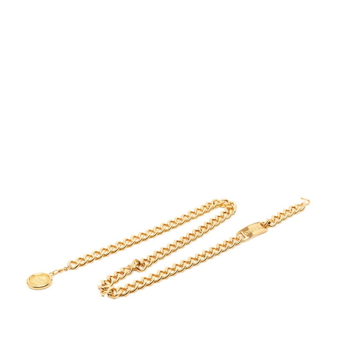 Chanel Coco Mark 31 RUE CAMBON PARIS Logo Plate Chain Belt Gold Plated Women's CHANEL (1 of 19)