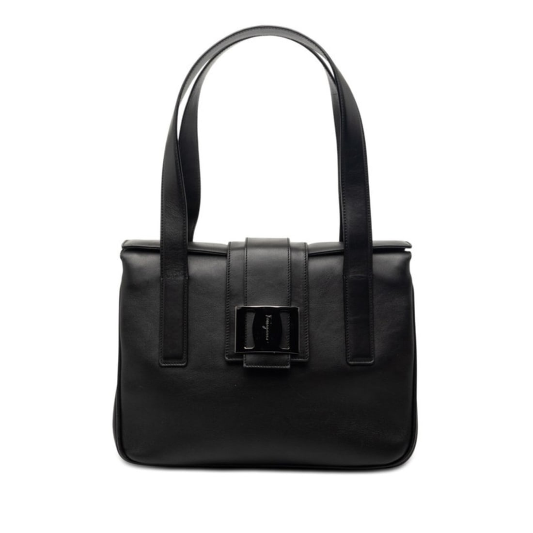 Salvatore Ferragamo handbag tote bag black leather women's: --- Catalog ---Category: SizeSize (HxWxD): 21cm x 27cm x 11.5cm / 8.26'' x 10.62'' x 4.52''Category: DesignType: Handbag, Tote bagColor: BlackGender: WomenMaterial: Leather Category: GeneralBrand: Sal