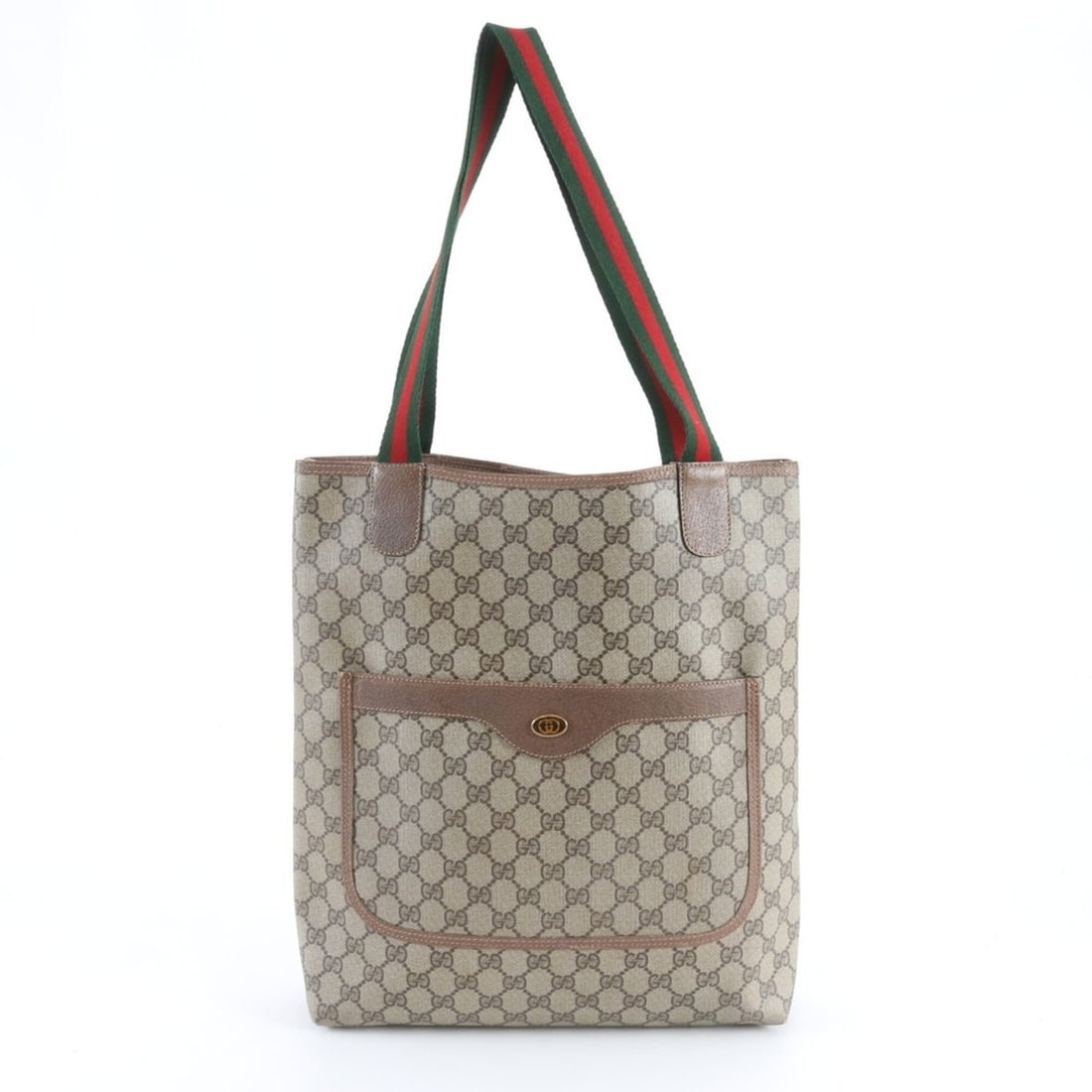 Gucci GG Supreme Sherry Line Leather Tote Bag, Handbag, Shoulder Women's (1 of 10)