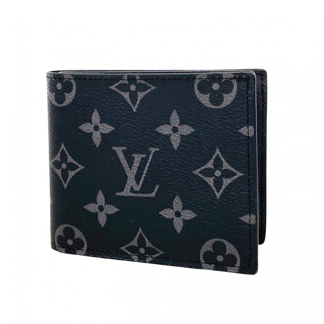 Louis Vuitton Monogram Eclipse Portefeuille Marco NM Wallet M62545 Black Men's (1 of 15)