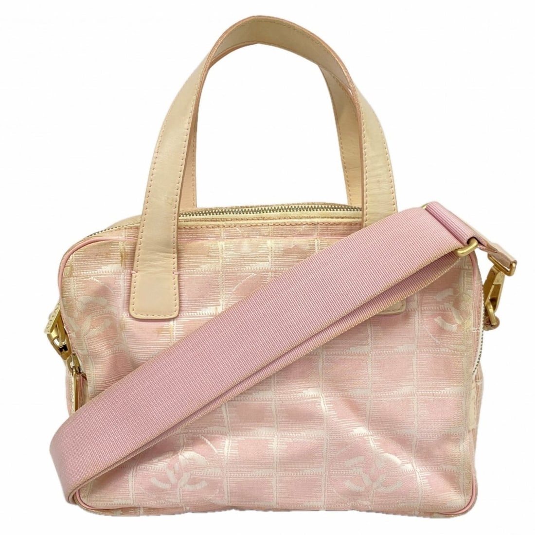 Chanel New Travel Nylon Handbag, Pink, 2-way Bag for Women (1 of 12)