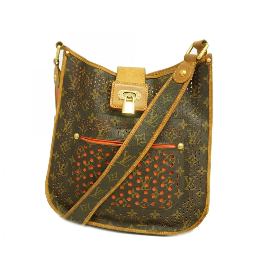 Louis Vuitton Monogram Perfo Musette Shoulder Bag M95174 Orange (Women's): --- Catalog ---Category: SizeSize (HxWxD): 29cm x 32cm x 7cm / 11.41'' x 12.59'' x 2.75''Category: DesignType: Shoulder bagColor: LV OrangeGender: WomenCategory: GeneralMPN: M95174Brand: Louis Vuitton