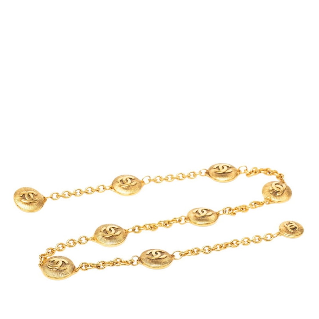 Chanel Coco Mark Chain Belt, Gold Plated, Women's CHANEL (1 of 16)