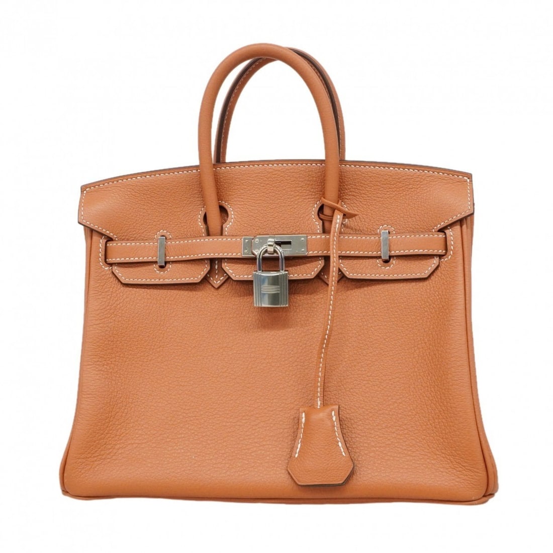 Hermes Birkin 25 Verso handbag, Taurillon Novillo, gold, Etoupe, Y stamp, ladies'. (1 of 20)