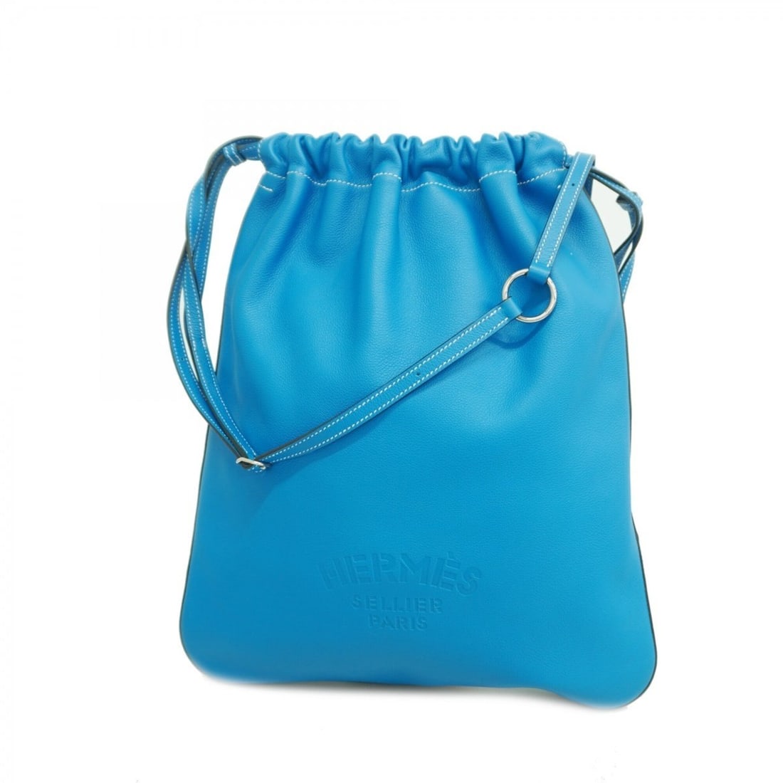 Hermes Bridado Evercolor Backpack/Daypack, Blue Zanzibar, D Stamp, 2-way Bag, Men's/Women's (1 of 13)