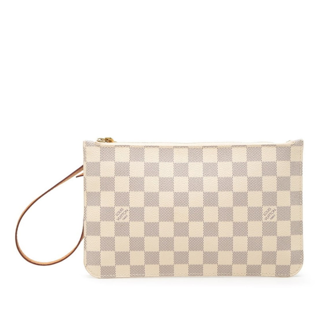 Louis Vuitton Damier Azur Neverfull MM Handbag with Accessory Pouch, N41361 White, Women's LOUIS (1 of 11)