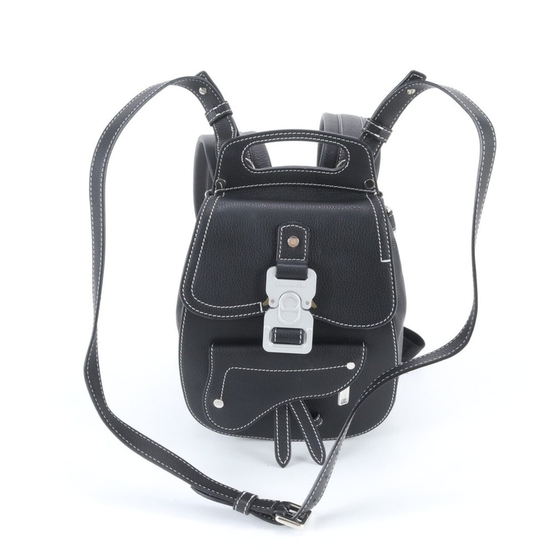 Christian Dior Gallop Saddle Backpack Mini Leather 2-Way Crossbody Handbag for Men: --- Catalog ---Category: SizeSize (HxWxD): 28cm x 20cm x 9cm / 11.02'' x 7.87'' x 3.54''Category: DesignType: HandbagColor: NavyGender: Men,WomenMaterial: Leather Category: GeneralBrand: Christian Dio