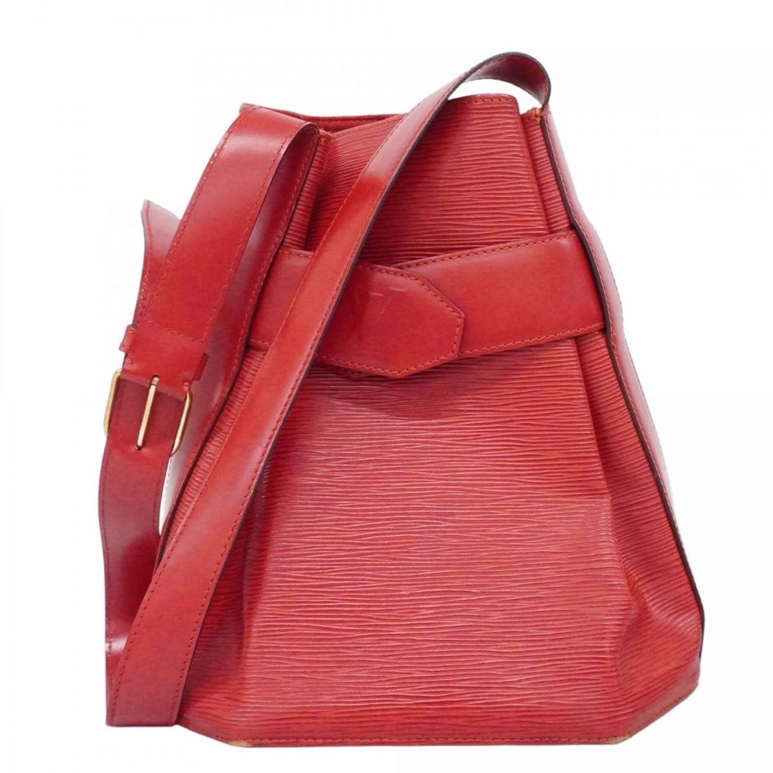 Louis Vuitton Epi Sac Depaule Shoulder Bag M80207 Castilian Red Women's (1 of 14)