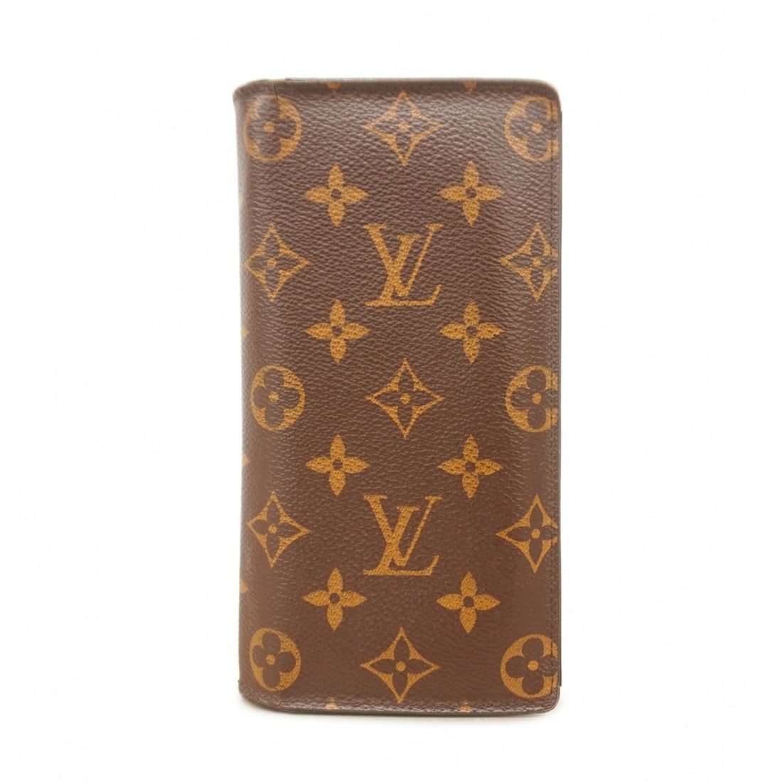 Louis Vuitton Monogram Portefeuille Brazza Long Wallet M66540 Brown Men's (1 of 9)