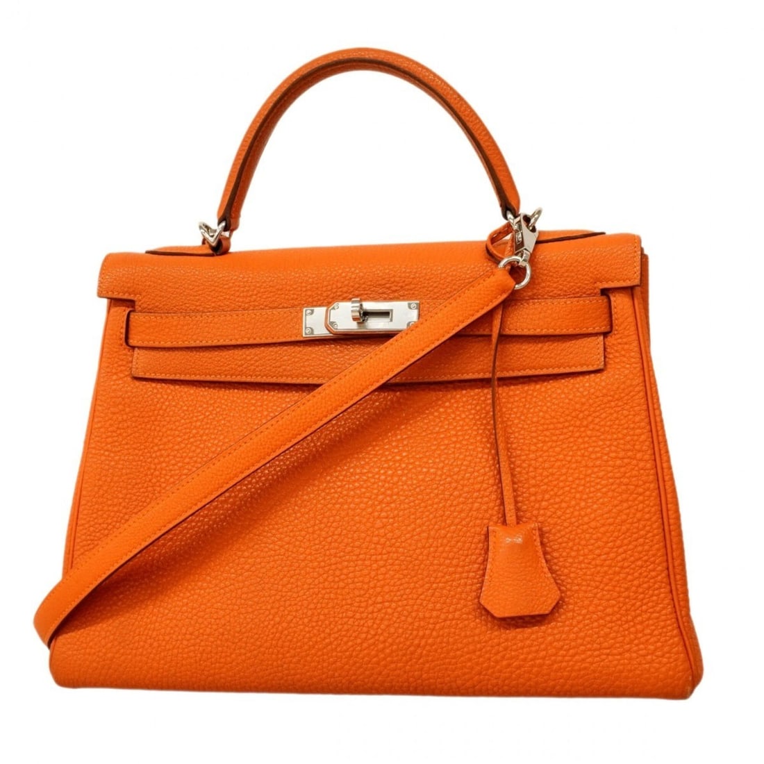 Hermes Kelly 32 Fjord Orange Handbag (?K stamp) - Ladies (1 of 17)