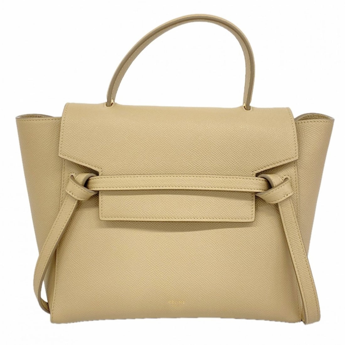 Celine handbag, belt bag, leather, beige, women's. (1 of 13)