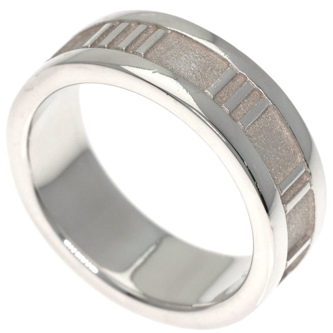 Tiffany & Co. Atlas Ring, Silver, Women's.: --- Catalog ---Category: SizeJP Size: 10US Size: 5.5Category: DesignType: Band ringGender: WomenMaterial: SilverCategory: GeneralBrand: Tiffany--- Item List ---Section: ConditionRanking: Rank A Used -