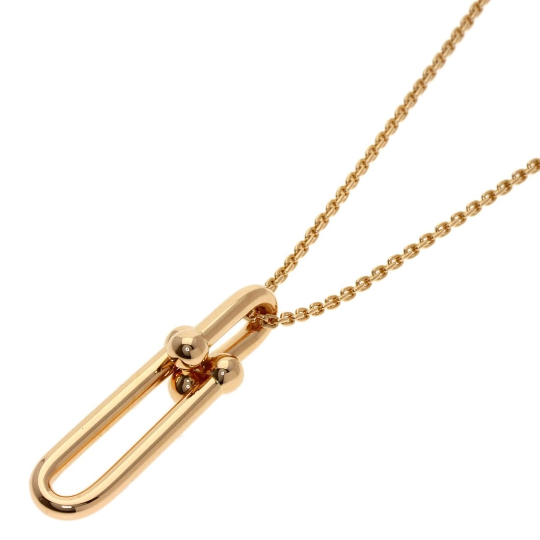 Tiffany & Co. Hardwear Long Link Necklace, 18K Pink Gold, Women's.: --- Catalog ---Category: SizePendant Size: 34.8mm x 9.2mm / 1.37'' x 0.36''Neck Circumference: 45 cm / 17.71''Category: DesignGender: WomenMaterial: Pink gold (18K)Necklace Type: NecklaceCategory: Gen