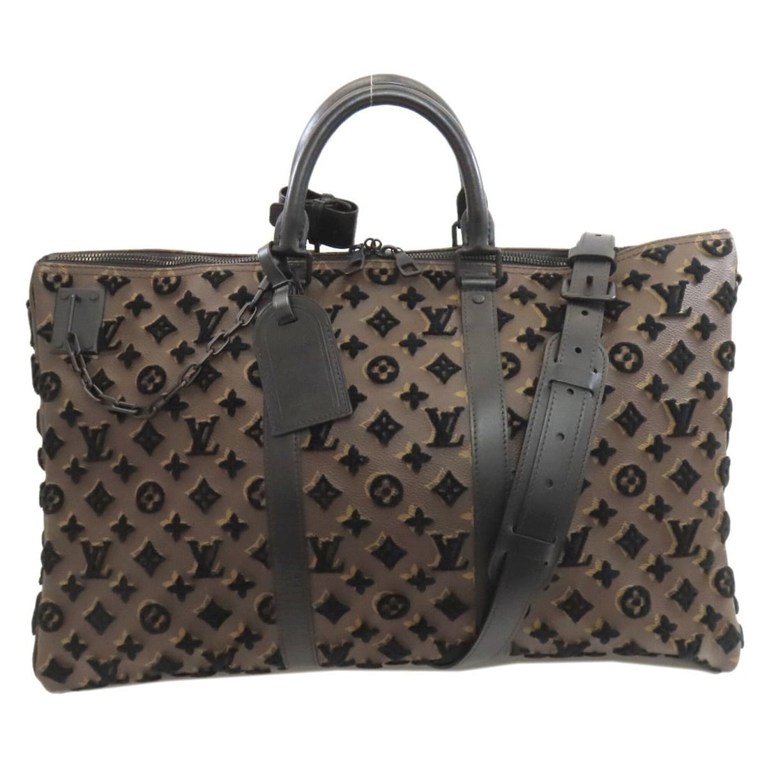 Louis Vuitton M45046 Keepall Triangle 50 Boston Bag Monogram Tuftage Women's LOUIS VUITTON: --- Catalog ---Category: SizeSize (HxWxD): 30cm x 51cm x 28cm / 11.81'' x 20.07'' x 11.02''Category: DesignType: Boston bagColor: Black, BrownGender: WomenMaterial: Monogram Category: GeneralMPN:
