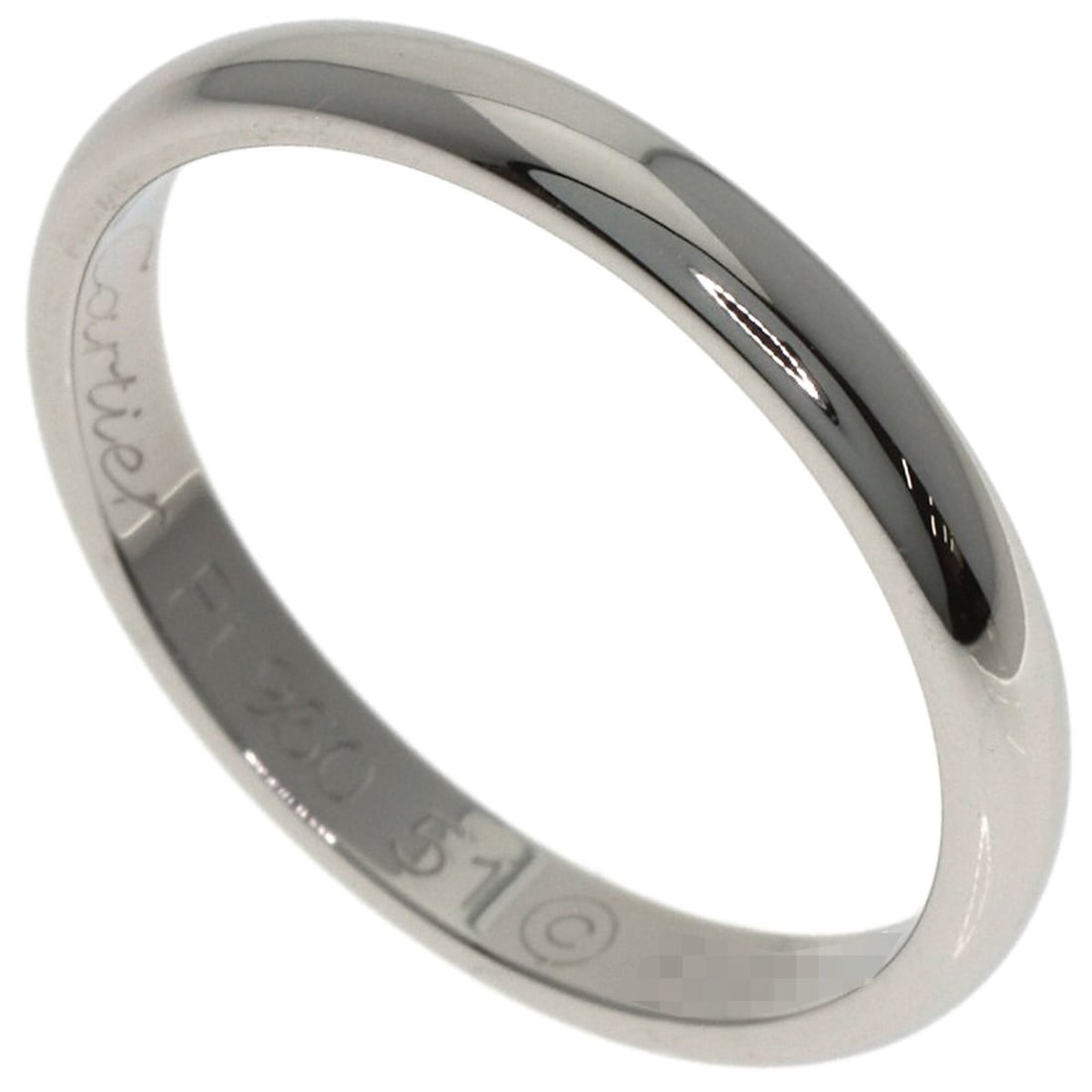 Cartier Wedding Ring #51, Platinum PT950, Women's, CARTIER: --- Catalog ---Category: SizeJP Size: 11US Size: 6Category: DesignType: Band ringGender: WomenMaterial: Platinum 950Category: GeneralBrand: Cartier--- Item List ---Section: ConditionRanking: Rank A