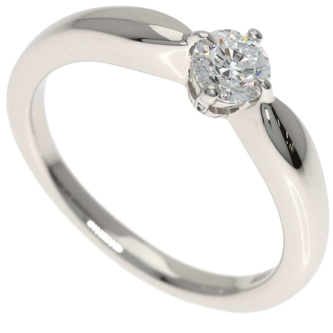 Bulgari Dedicata a Venezia Diamond Ring, Platinum PT950, Women's BVLGARI: --- Catalog ---Category: SizeJP Size: 8US Size: 4.5Category: DesignType: Band ringStone: DiamondGender: WomenMaterial: Platinum 950Category: GeneralBrand: Bvlgari--- Item List ---Section: