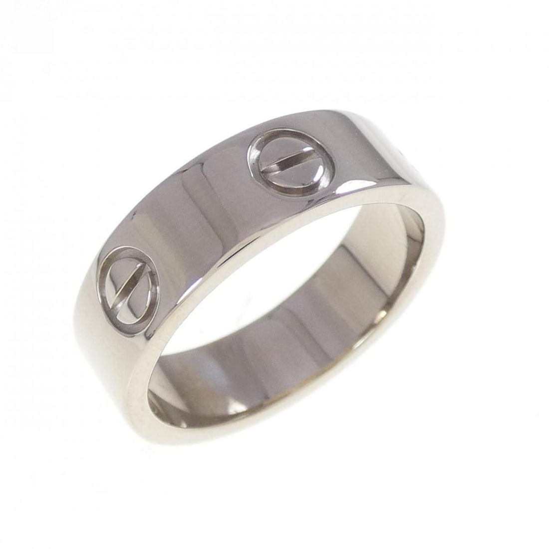 Cartier Love Ring: --- Catalog ---Category: SizeUS Size: 6.5Brand Size: 52Category: DesignType: Band ringGender: WomenMaterial: White gold (18K)Category: GeneralMPN: B4084700Brand: Cartier--- Item List ---Section: