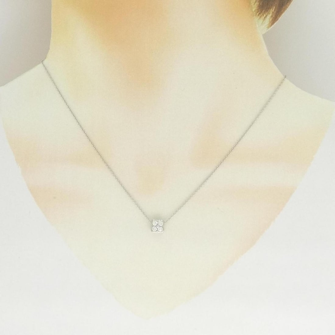 Tiffany 4 Bezel Necklace - 6