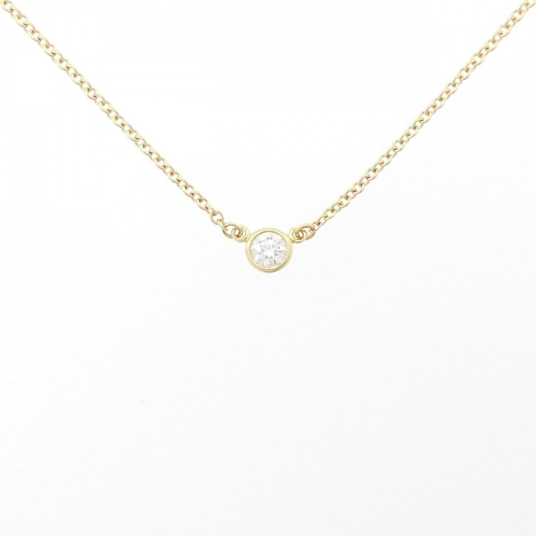 Tiffany & Co. By the Yard Necklace: --- Catalog ---Category: SizePendant Size: 3.8mm / 0.14''Neck Circumference: 41 cm / 16.14''Category: DesignStone: DiamondGender: WomenMaterial: Yellow gold (18K)Necklace Type: NecklaceCategory: