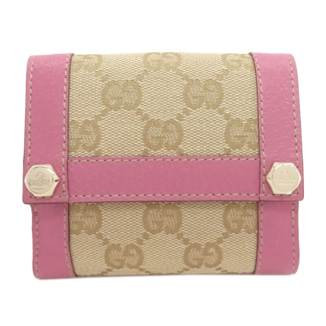 Gucci 154119 GG Bi-fold Wallet Canvas/Leather Women's GUCCI (1 of 20)