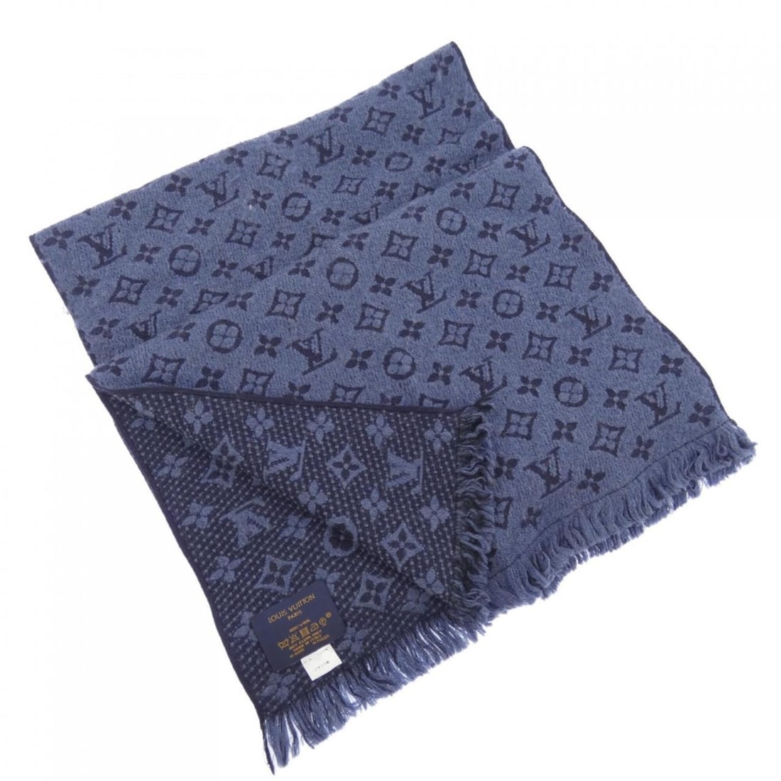 Louis Vuitton Monogram Classic M78525 Scarf: --- Catalog ---Category: SizeSize (LxW): 1.76m x 38cm / 69.29'' x 14.96''Category: DesignType: StoleColor: NavyGender: MenCategory: GeneralMPN: M78525Brand: Louis Vuitton--- Item List ---Section: