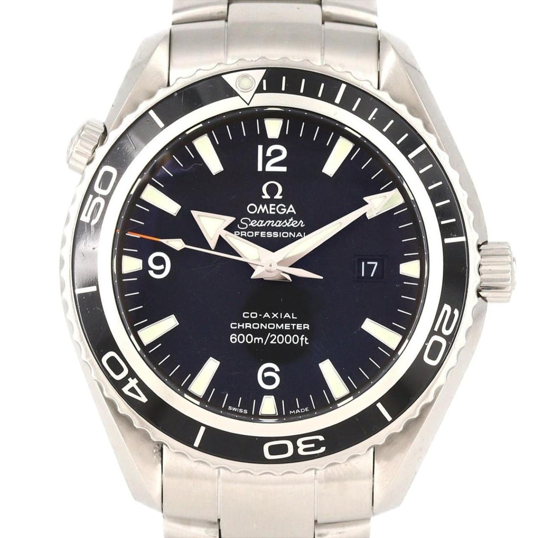 Omega Seamaster Planet Ocean 2200.50 SS Automatic Watch: --- Catalog ---Category: SizeWrist Size: 20cm / 7.87''Case Diameter: 45.5mm / 1.79''Category: DesignType: WristwatchGender: MenColor (Dial): BlackMaterial (Band): Stainless steelMaterial (Case):