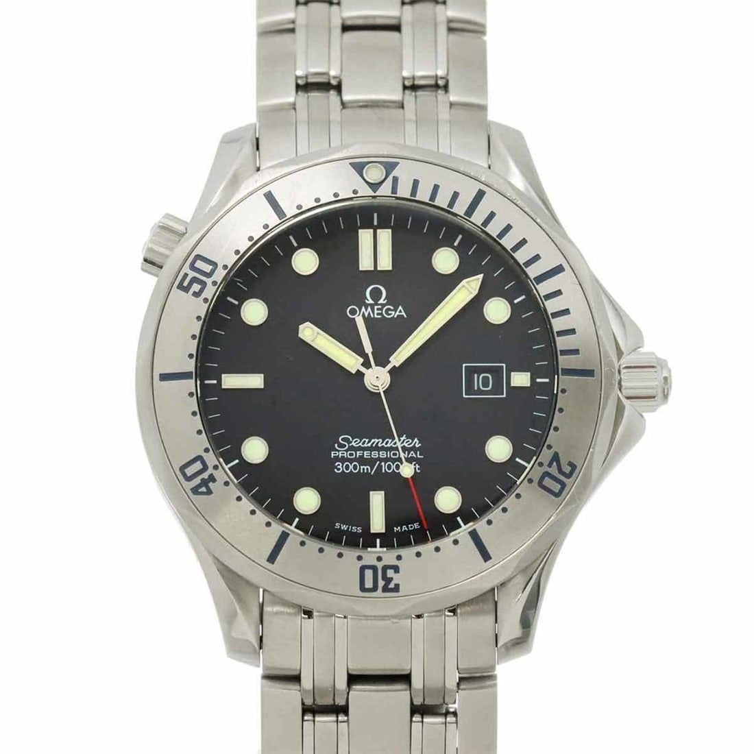 Omega Seamaster 300m 2261 50 Men's Watch, Date, Black, Quartz Watch: --- Catalog ---Category: SizeWrist Size: 17.5cm / 6.88''Case Diameter: 41mm / 1.61''Category: DesignType: WristwatchGender: MenColor (Dial): BlackMaterial (Band): Stainless steelMaterial (Case):