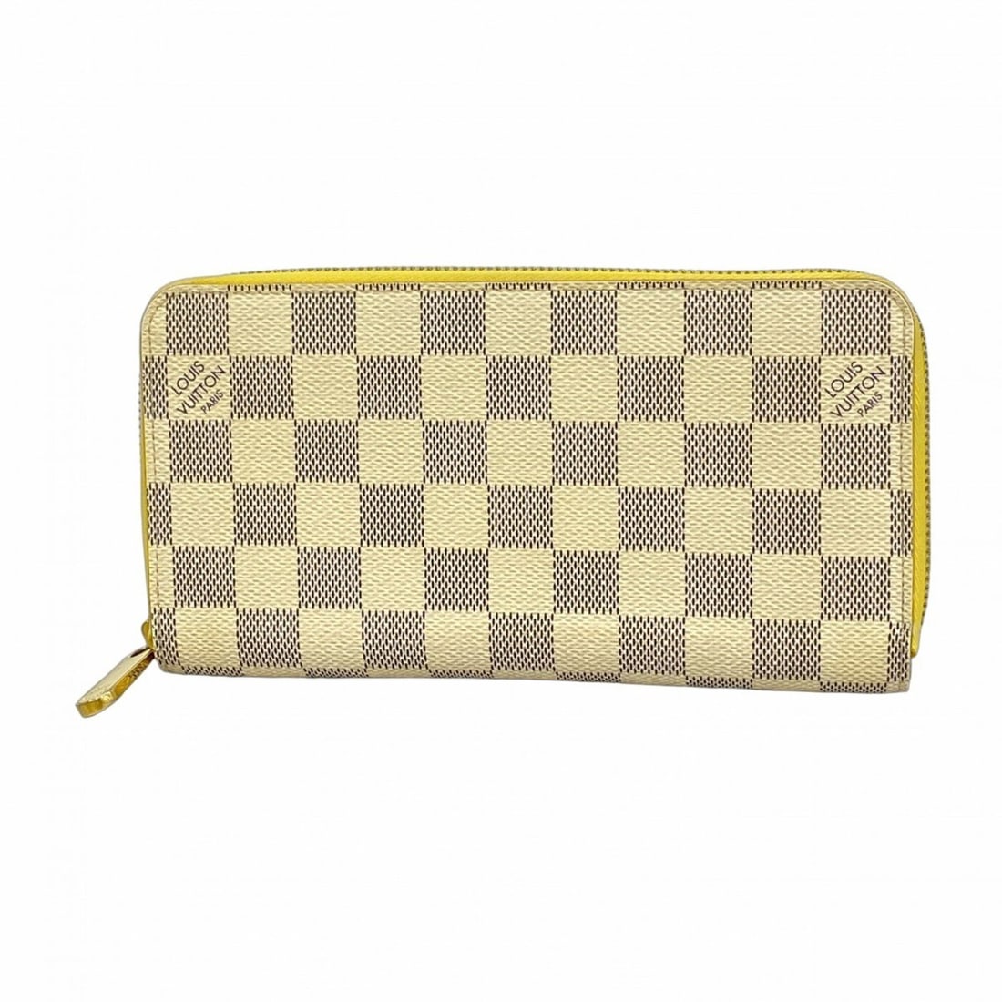 Louis Vuitton Damier Azur Zippy Wallet N60223 Yellow Women's Long (1 of 15)