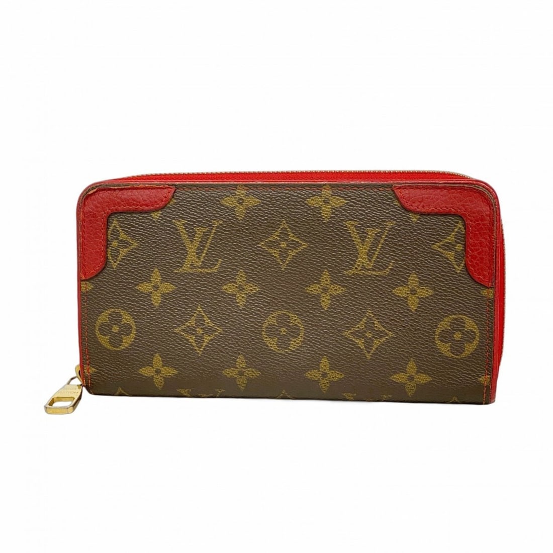 Louis Vuitton Monogram Retiro Zippy Wallet M61854 Cerise Women's Long (1 of 17)